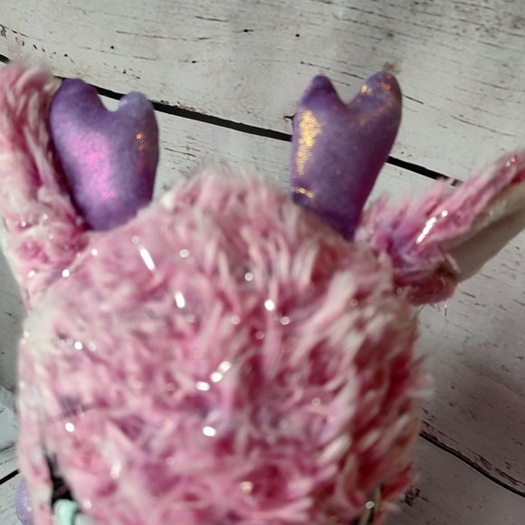 Build a Bear Twinkle Deer Pink Reindeer Stuffed Animal Plush Sparkle BABW 15" - Picture 3 of 9